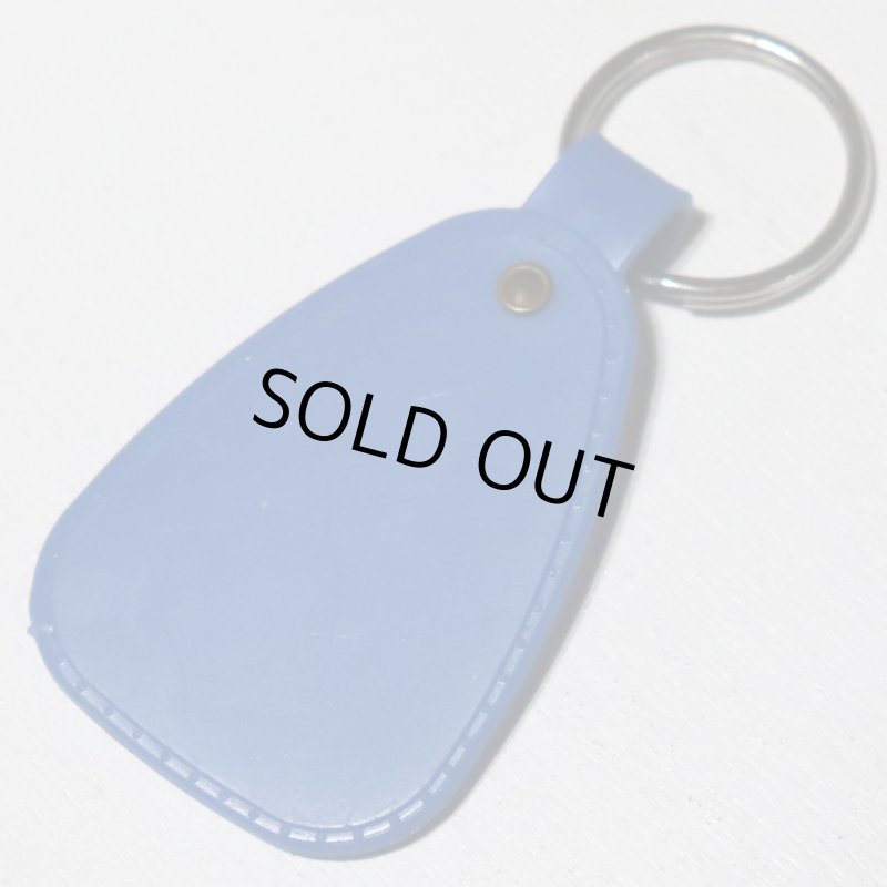 【青】アメリカン雑貨USEDアドバタイジングキーホルダーLaurel Police Dept.警察署｜USA米国ヴィンテージノベルティキーチェーン