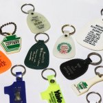 【深緑】アメリカン雑貨USEDアドバタイジングキーホルダーPenn DOT welcome Centers｜USA米国ヴィンテージノベルティキーチェーン