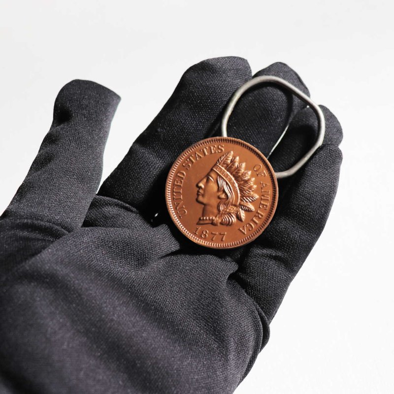 アメリカン雑貨｜USAヴィンテージキーホルダー・インディアンヘッドセント・ペニー硬貨・銀行ノベルティRARE COIN SHOWRINGS