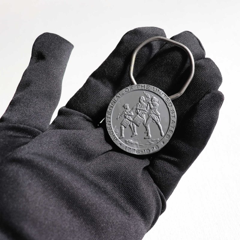 アメリカン雑貨｜USAヴィンテージキーホルダー・BICENTENNIAL OF THE UNITED STATES硬貨・銀行ノベルティRARE COIN SHOWRINGS