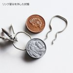 アメリカン雑貨｜USAヴィンテージキーホルダー・バッファローニッケル5セント硬貨・銀行ノベルティRARE COIN SHOWRINGS
