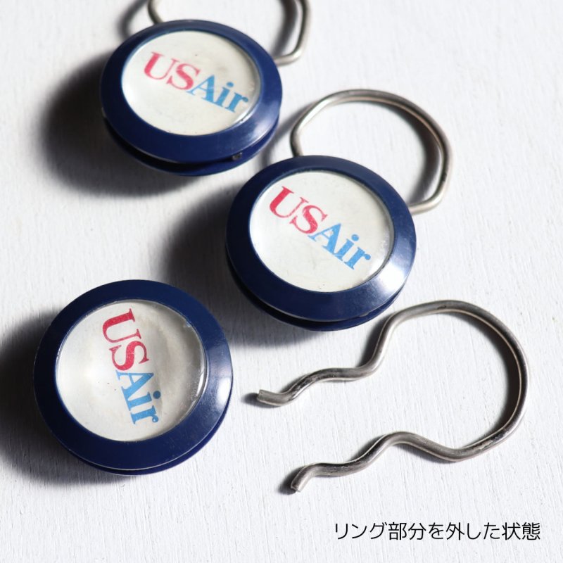 アメリカン雑貨｜USAヴィンテージキーホルダー・USエアー航空会社US Airlinesノベルティキーリング