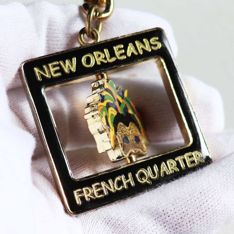 アメリカン雑貨|USAヴィンテージNEW ORLEANSキーホルダー・ニューオリンズ・フレンチクオーター・観光お土産スーベニア