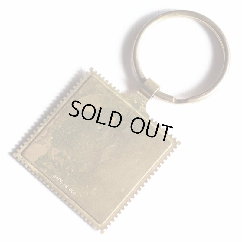 アメリカン雑貨｜USAコレクティブルキーホルダー1998・Teddy Bear Created・テディベア・くま・切手・USPS