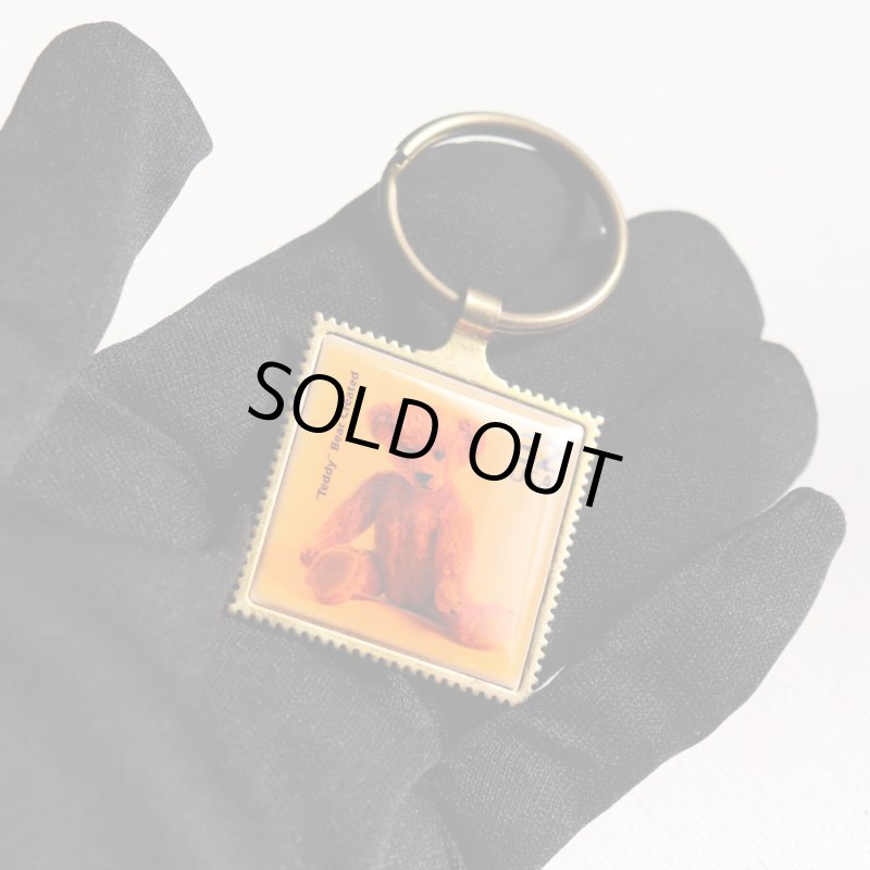 アメリカン雑貨｜USAコレクティブルキーホルダー1998・Teddy Bear Created・テディベア・くま・切手・USPS