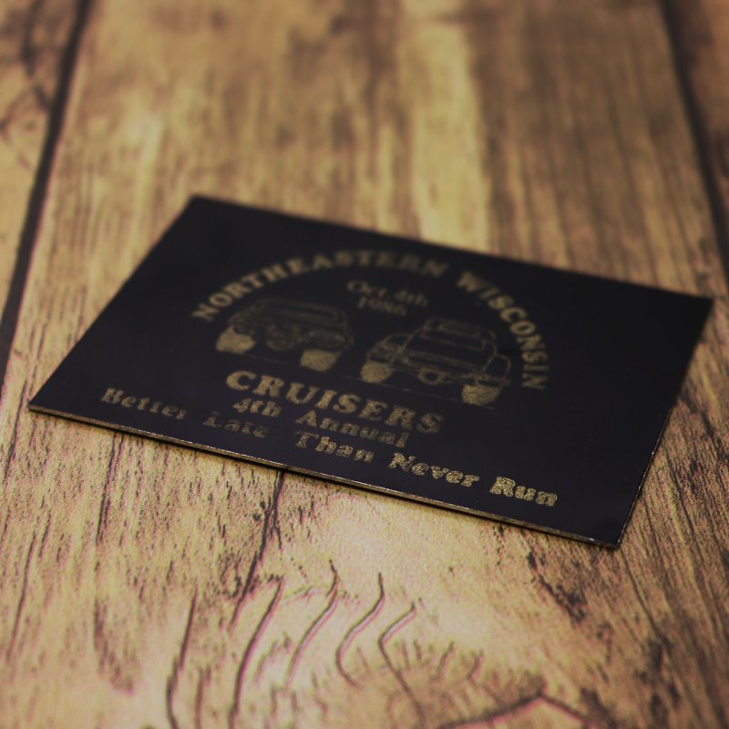 USAヴィンテージクラシックカーショーダッシュボードプラークNORTHEASTERN WISCONSIN 1986｜アメリカン看板