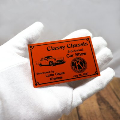 画像2: USAヴィンテージクラシックカーショーダッシュボードプラークClassy Chassis 3ed Annual Car Show｜アメリカン看板