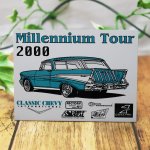 USAヴィンテージクラシックカーショーダッシュボードプラークMillennium Tour 2000|アメリカン看板