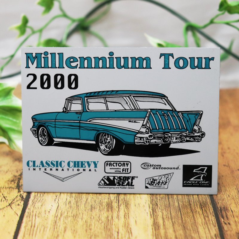 USAヴィンテージクラシックカーショーダッシュボードプラークMillennium Tour 2000|アメリカン看板