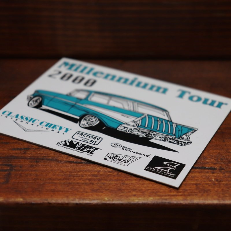 USAヴィンテージクラシックカーショーダッシュボードプラークMillennium Tour 2000|アメリカン看板