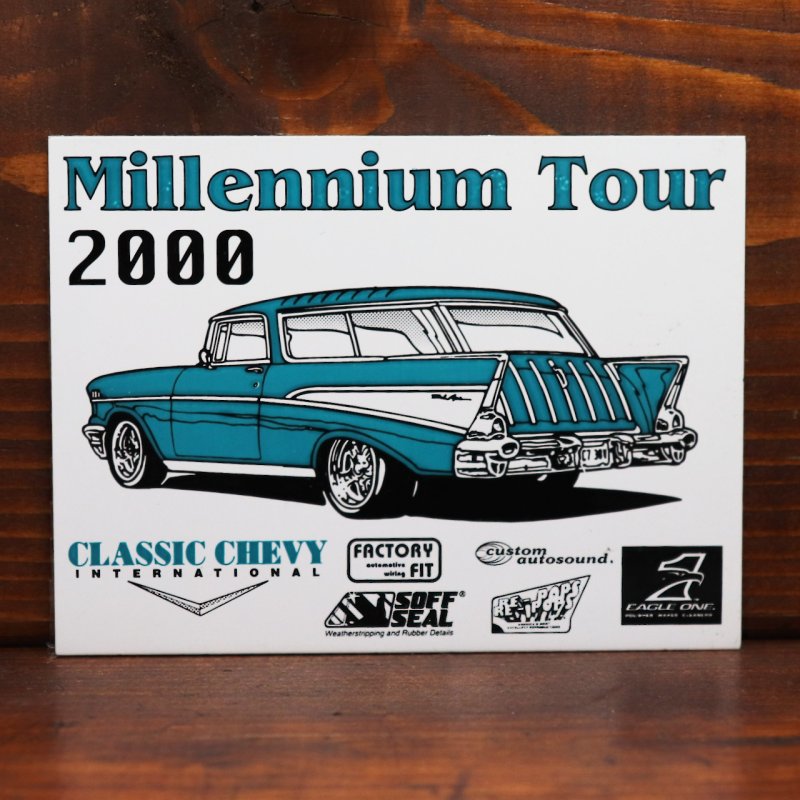 USAヴィンテージクラシックカーショーダッシュボードプラークMillennium Tour 2000|アメリカン看板