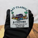 USAヴィンテージクラシックカーショーダッシュボードプラークBAY CLASSICS & CUSTOMS 1998｜アメリカン看板