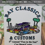 USAヴィンテージクラシックカーショーダッシュボードプラークBAY CLASSICS & CUSTOMS 1998｜アメリカン看板