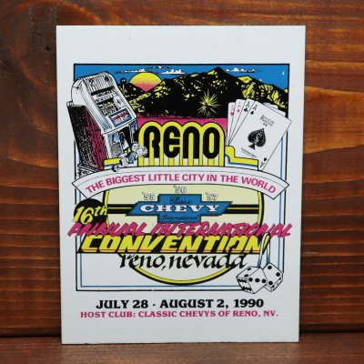 画像1: USAヴィンテージクラシックカーショーダッシュボードプラークINTERNATIONAL CONVENTION 1990｜アメリカン看板