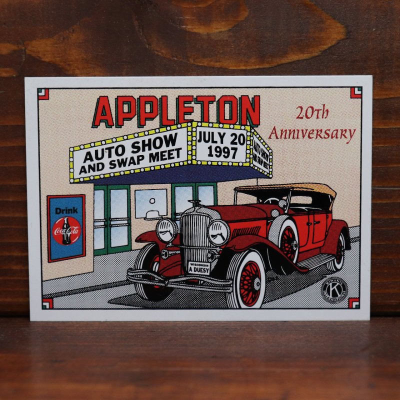 USAヴィンテージクラシックカーショーダッシュボードプラークAPPLETON AUTO SHOW AND SWAP MEET 1997|アメリカン看板