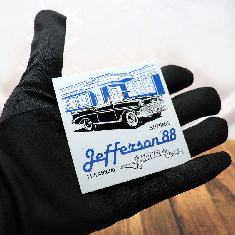 USAヴィンテージクラシックカーショーダッシュボードプラークJEFFERSON'88 FORD｜アメリカン看板