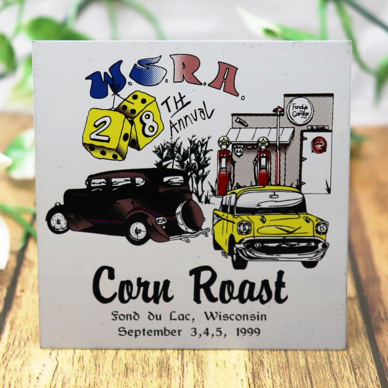 USAヴィンテージクラシックカーショーダッシュボードプラークW.S.R.A. Corn Roast Car Show 1999|アメリカン看板
