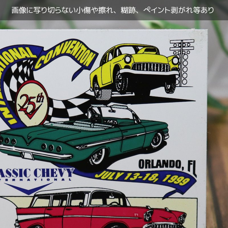 USAヴィンテージクラシックカーショーダッシュボードプラーク25th INTERNATIONAL CONVENTION 1999|アメリカン看板