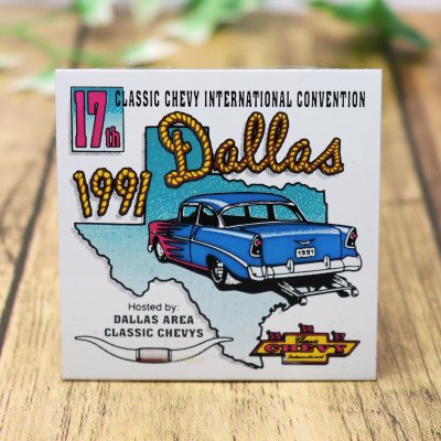画像1: USAヴィンテージクラシックカーショーダッシュボードプラーク17th INTERNATIONAL CONVENTION 1991|アメリカン看板