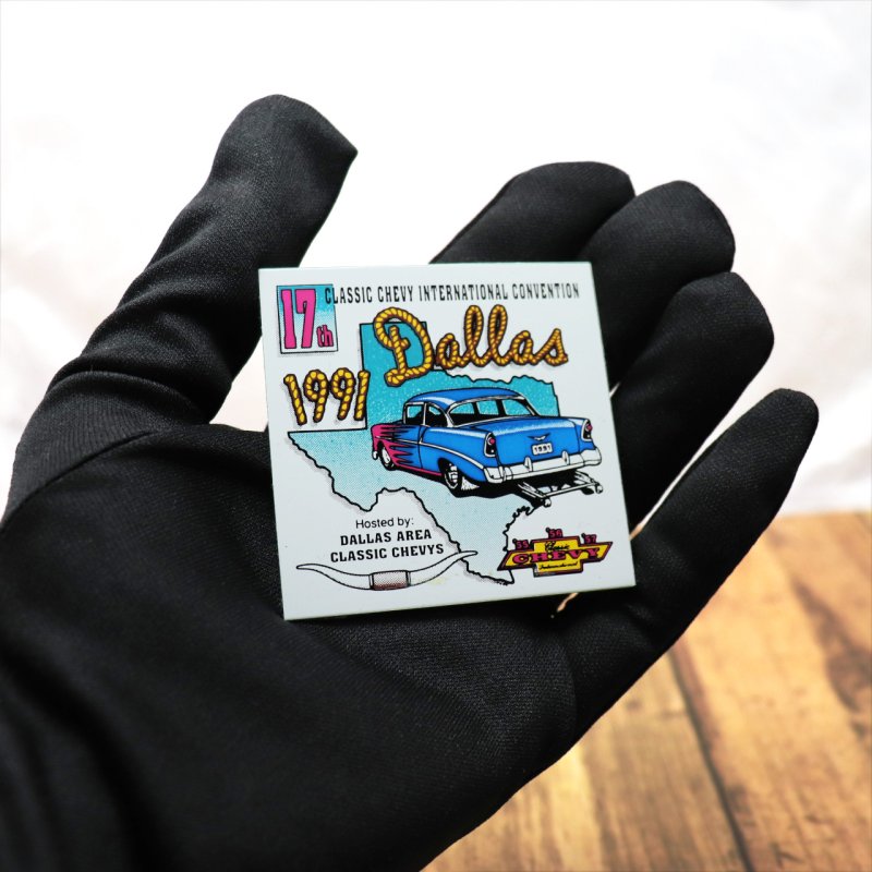 USAヴィンテージクラシックカーショーダッシュボードプラーク17th INTERNATIONAL CONVENTION 1991|アメリカン看板