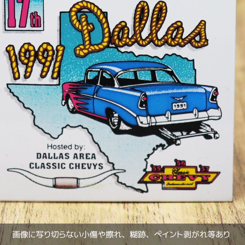 USAヴィンテージクラシックカーショーダッシュボードプラーク17th INTERNATIONAL CONVENTION 1991|アメリカン看板