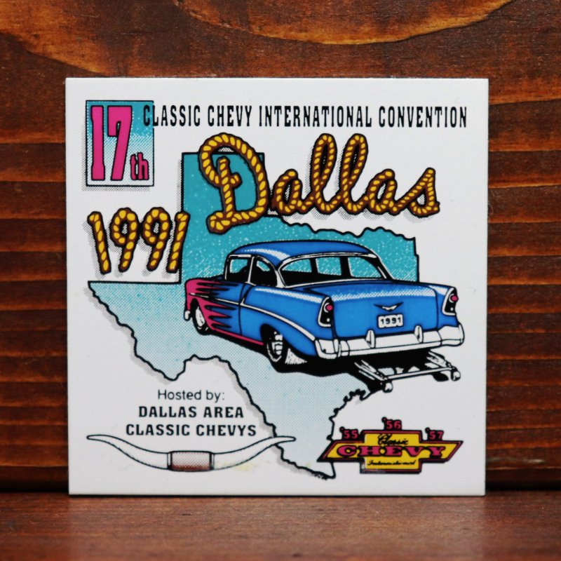 USAヴィンテージクラシックカーショーダッシュボードプラーク17th INTERNATIONAL CONVENTION 1991|アメリカン看板