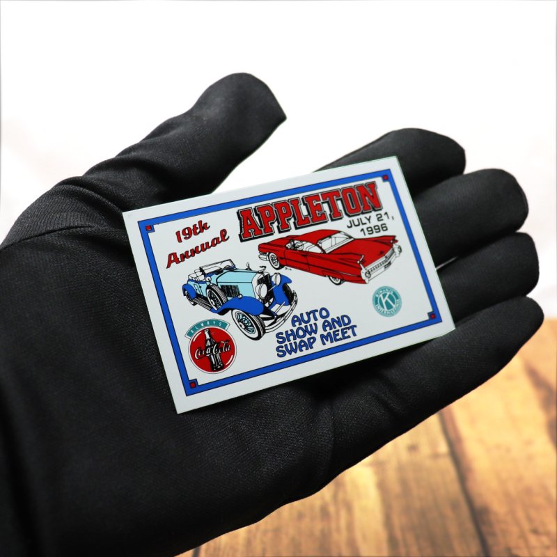 USAヴィンテージクラシックカーショーダッシュボードプラークAPPLETON AUTO SHOW AND SWAP MEET 1996|アメリカン看板