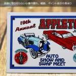 USAヴィンテージクラシックカーショーダッシュボードプラークAPPLETON AUTO SHOW AND SWAP MEET 1996|アメリカン看板