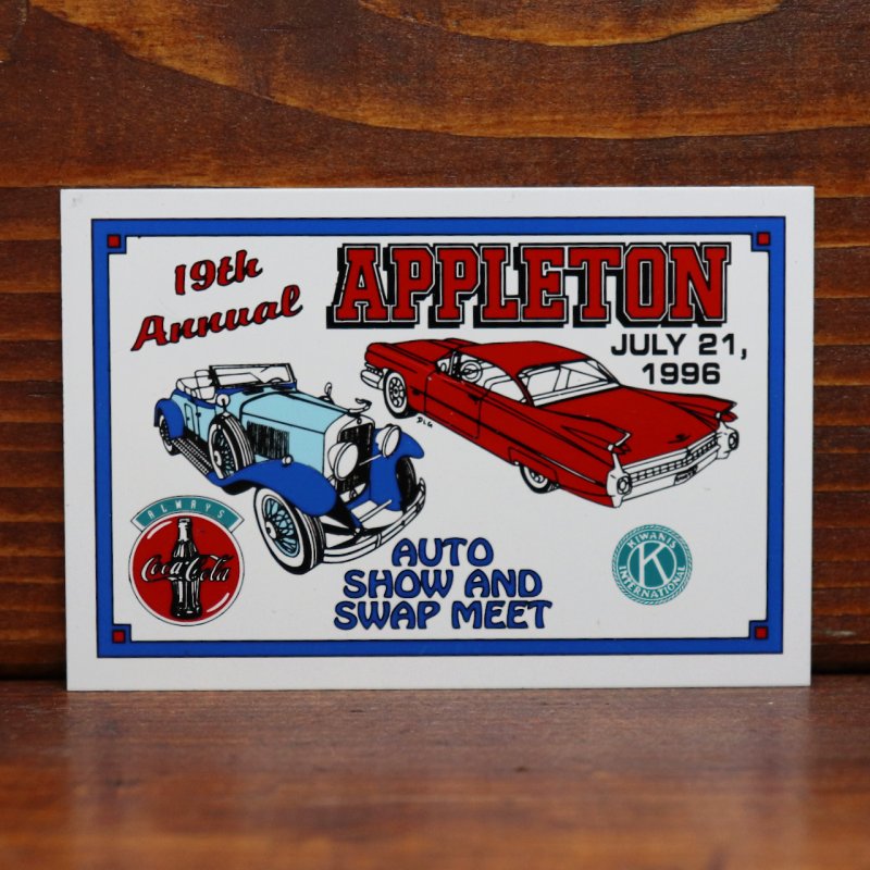 USAヴィンテージクラシックカーショーダッシュボードプラークAPPLETON AUTO SHOW AND SWAP MEET 1996|アメリカン看板