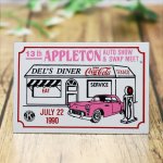 USAヴィンテージクラシックカーショーダッシュボードプラークAPPLETON AUTO SHOW AND SWAP MEET 1990|アメリカン看板