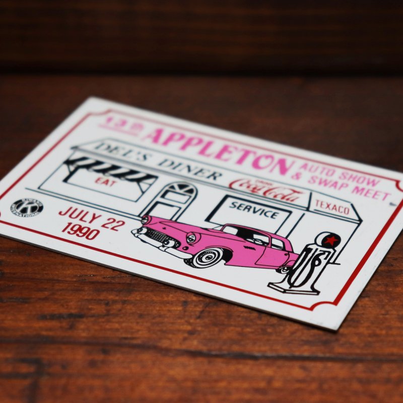 USAヴィンテージクラシックカーショーダッシュボードプラークAPPLETON AUTO SHOW AND SWAP MEET 1990|アメリカン看板