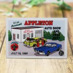 USAヴィンテージクラシックカーショーダッシュボードプラークAPPLETON AUTO SHOW AND SWAP MEET 1998|アメリカン看板