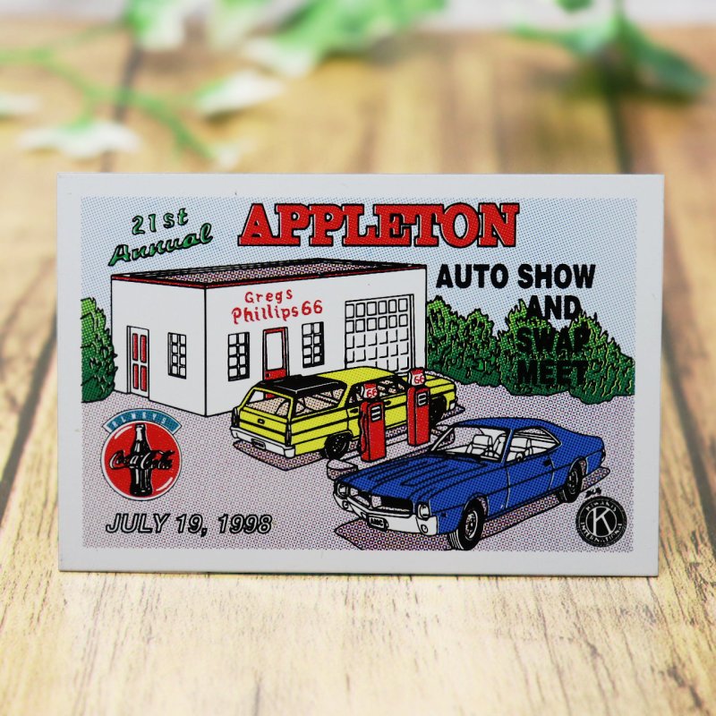 USAヴィンテージクラシックカーショーダッシュボードプラークAPPLETON AUTO SHOW AND SWAP MEET 1998|アメリカン看板
