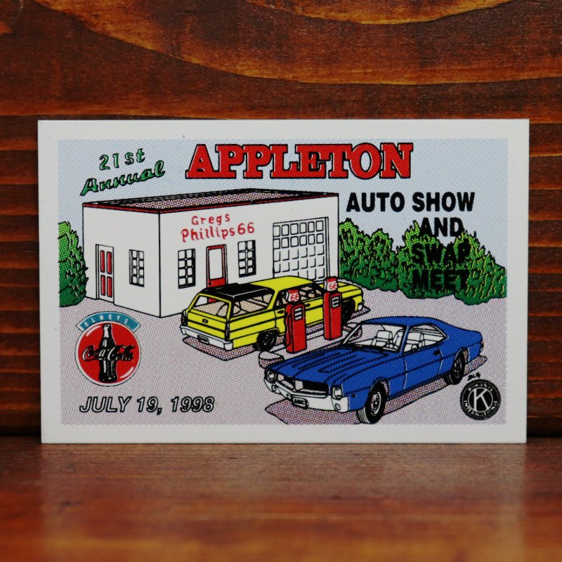USAヴィンテージクラシックカーショーダッシュボードプラークAPPLETON AUTO SHOW AND SWAP MEET 1998|アメリカン看板