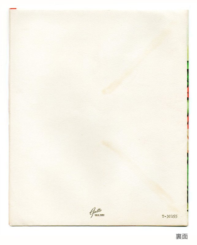 画像6: USAヴィンテージ1950年代紙ものクリスマスカード｜ポインセチアのグリーティングアンティークカード (6)