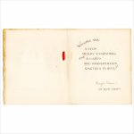 画像3: USAアンティーククリスマスカード1910年代紙もの｜ポインセチアとキャンドルリーティングカード (3)