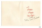 画像6: USAヴィンテージ1950年代紙ものクリスマスカード｜柊ひいらぎとフラッグ三角旗のアンティークカード (6)