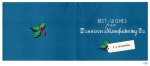 画像6: USAヴィンテージ1950年代紙ものクリスマスカード｜Dennisonタグ荷札・柊ひいらぎのアンティークカード (6)