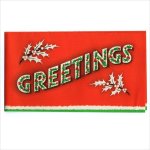 画像1: USAヴィンテージ1950年代クリスマスカード｜公共図書館グリーティングカードアンティーク紙もの (1)