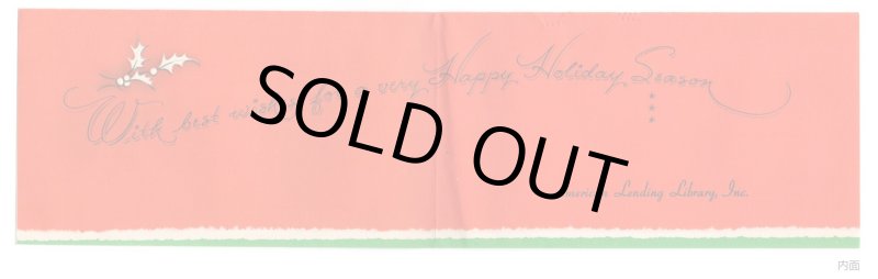 画像6: USAヴィンテージ1950年代クリスマスカード｜公共図書館グリーティングカードアンティーク紙もの (6)