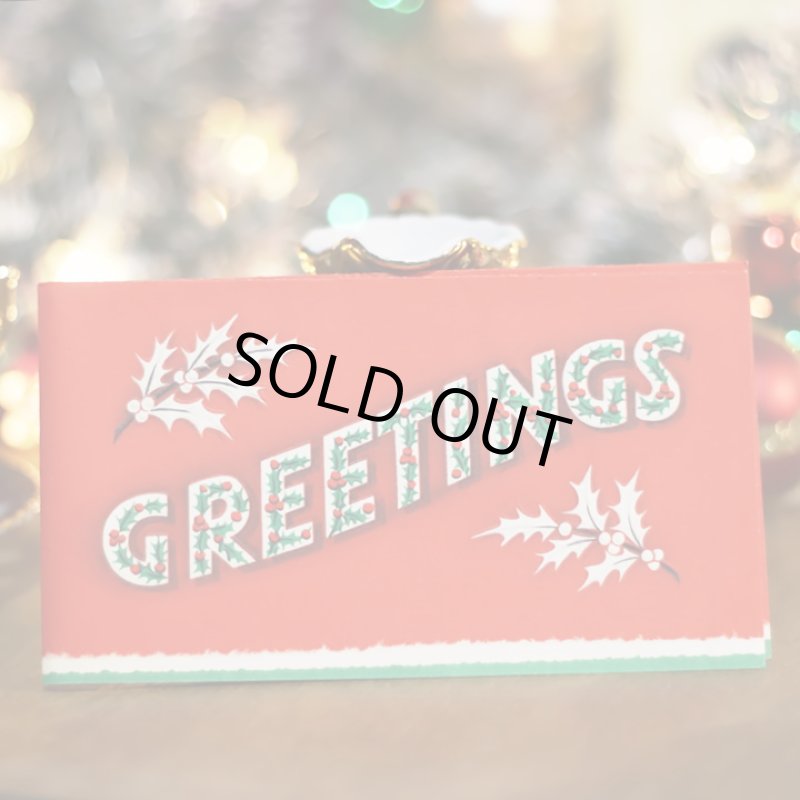 画像7: USAヴィンテージ1950年代クリスマスカード｜公共図書館グリーティングカードアンティーク紙もの (7)