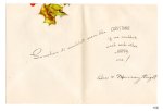 画像7: USAヴィンテージ1940年代紙ものクリスマスカード｜柊・ひいらぎアンティークグリーティングカード (7)