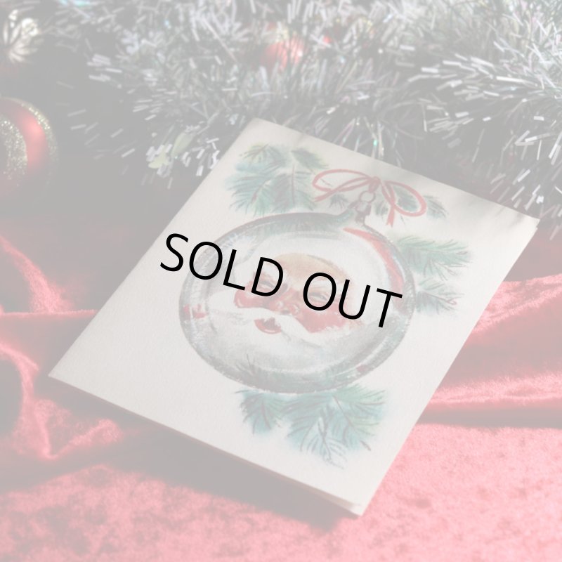 アンティーククリスマスカード｜USAヴィンテージ1940年代サンタクロースとオーナメント