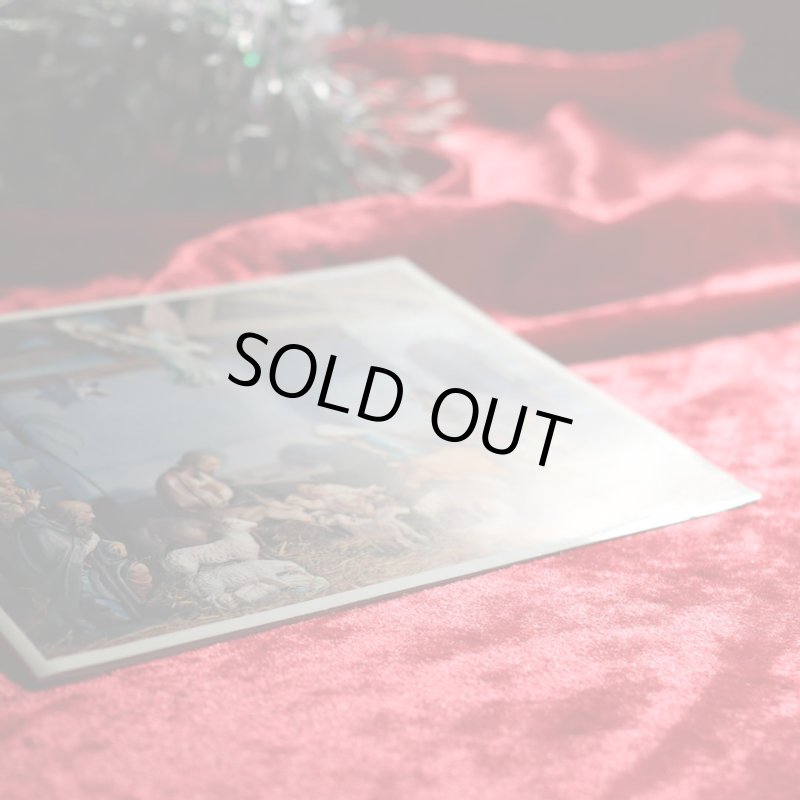 アンティーククリスマスカード｜キリスト誕生の馬小屋プレゼビオUSAヴィンテージ1960年代