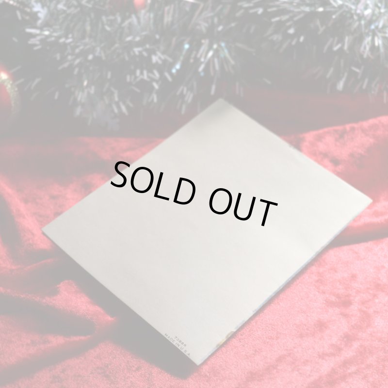 アンティーククリスマスカード|歌を歌う天使達・聖母像アンティークカード