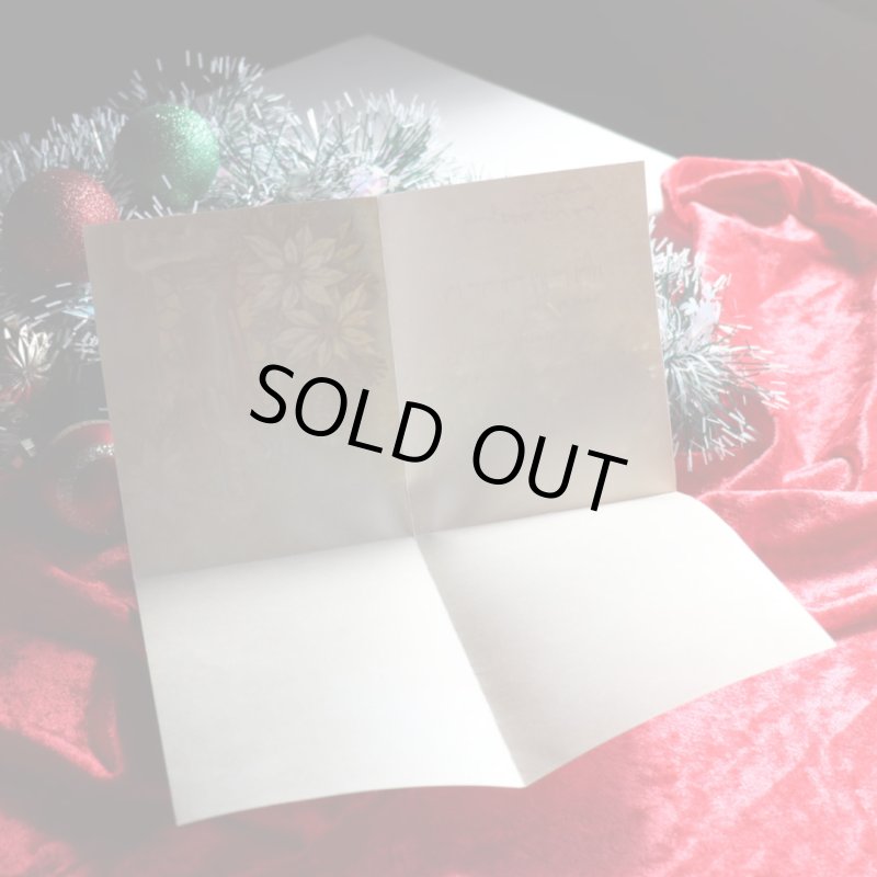 アンティーククリスマスカード|歌を歌う天使達・聖母像アンティークカード