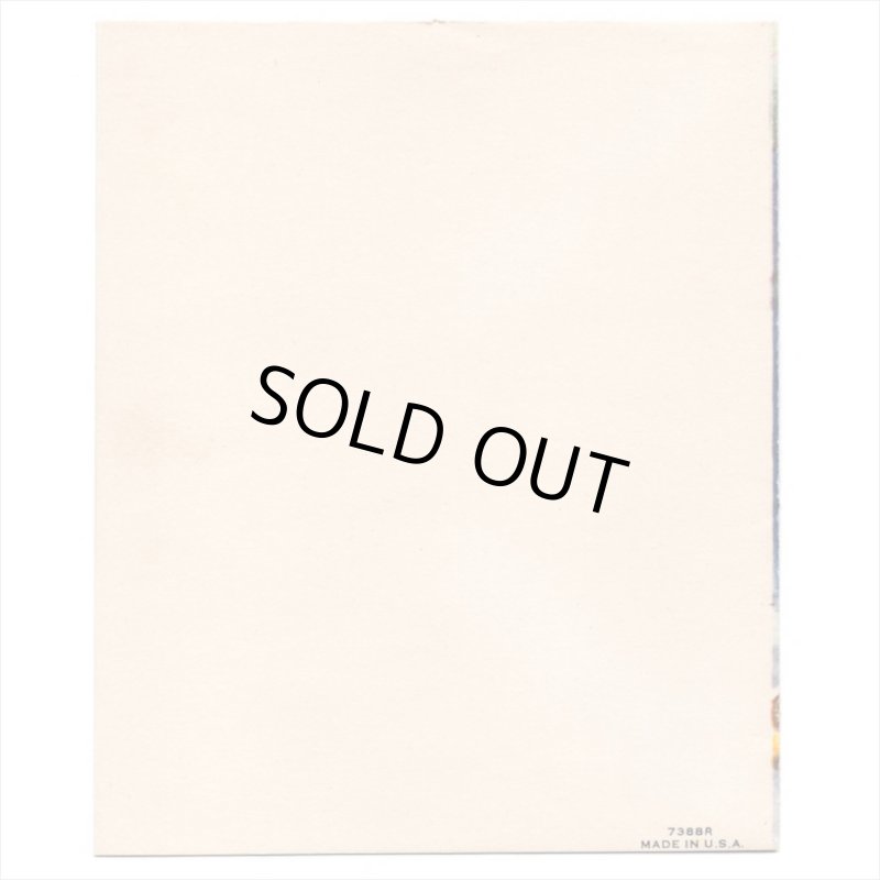 アンティーククリスマスカード|歌を歌う天使達・聖母像アンティークカード