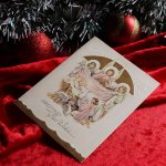 アンティーククリスマスカード紙もの｜キリスト誕生・幼子イエスを祝福する天使達1940年代