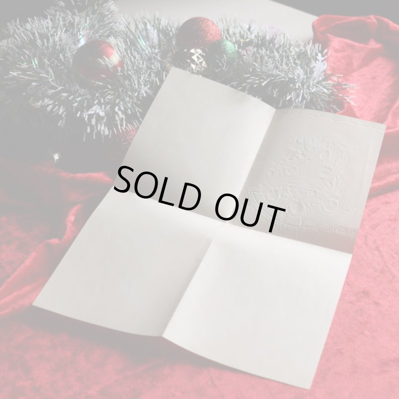 アンティーククリスマスカード紙もの|キリスト誕生・幼子イエスを祝福する天使達1940年代