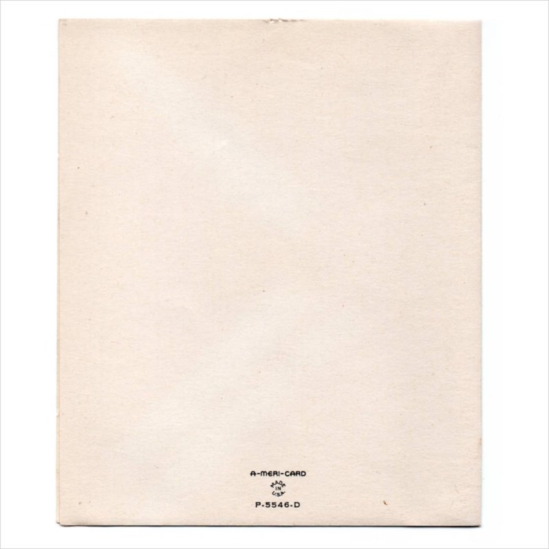 アンティーククリスマスカード紙もの|子羊とソリに乗る天使アンティーク1940年代